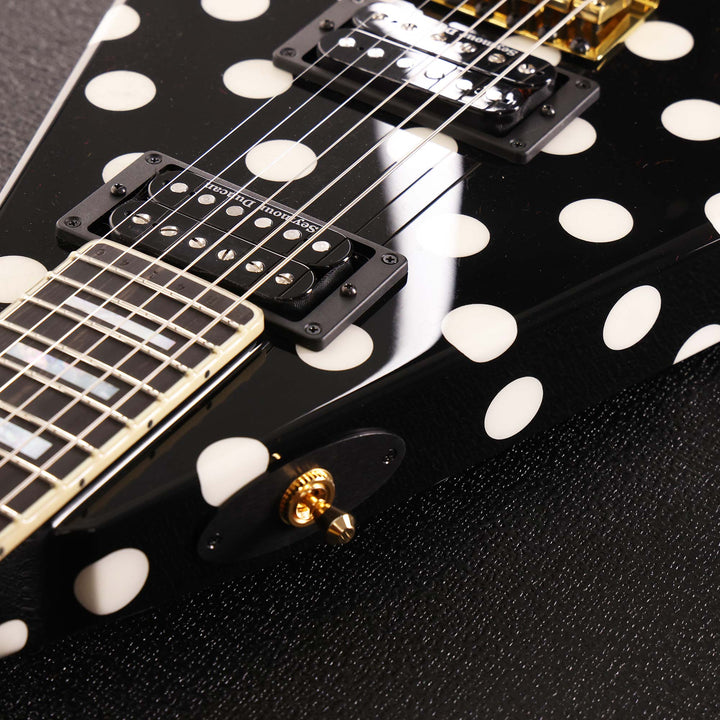Jackson Custom Shop RR 1.5 Rhoads Black with White Polka Dots