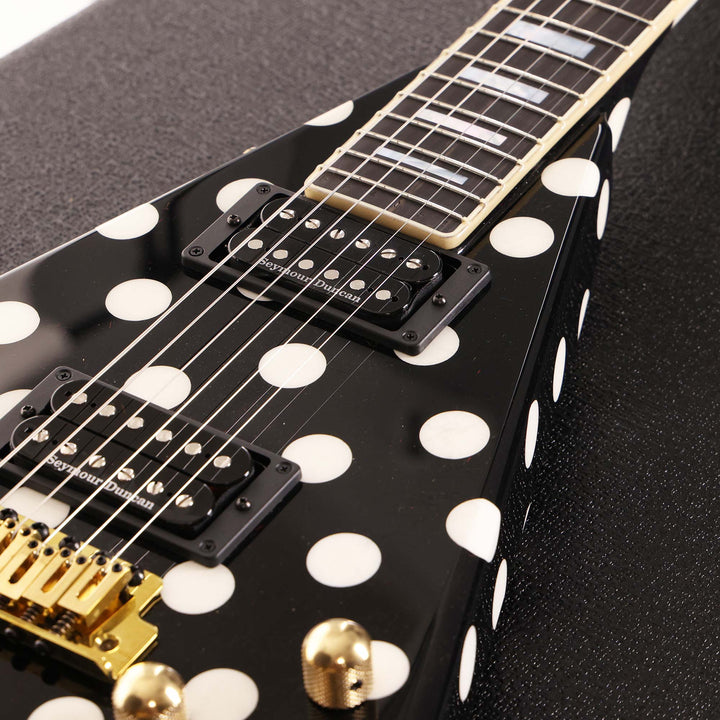 Jackson Custom Shop RR 1.5 Rhoads Black with White Polka Dots