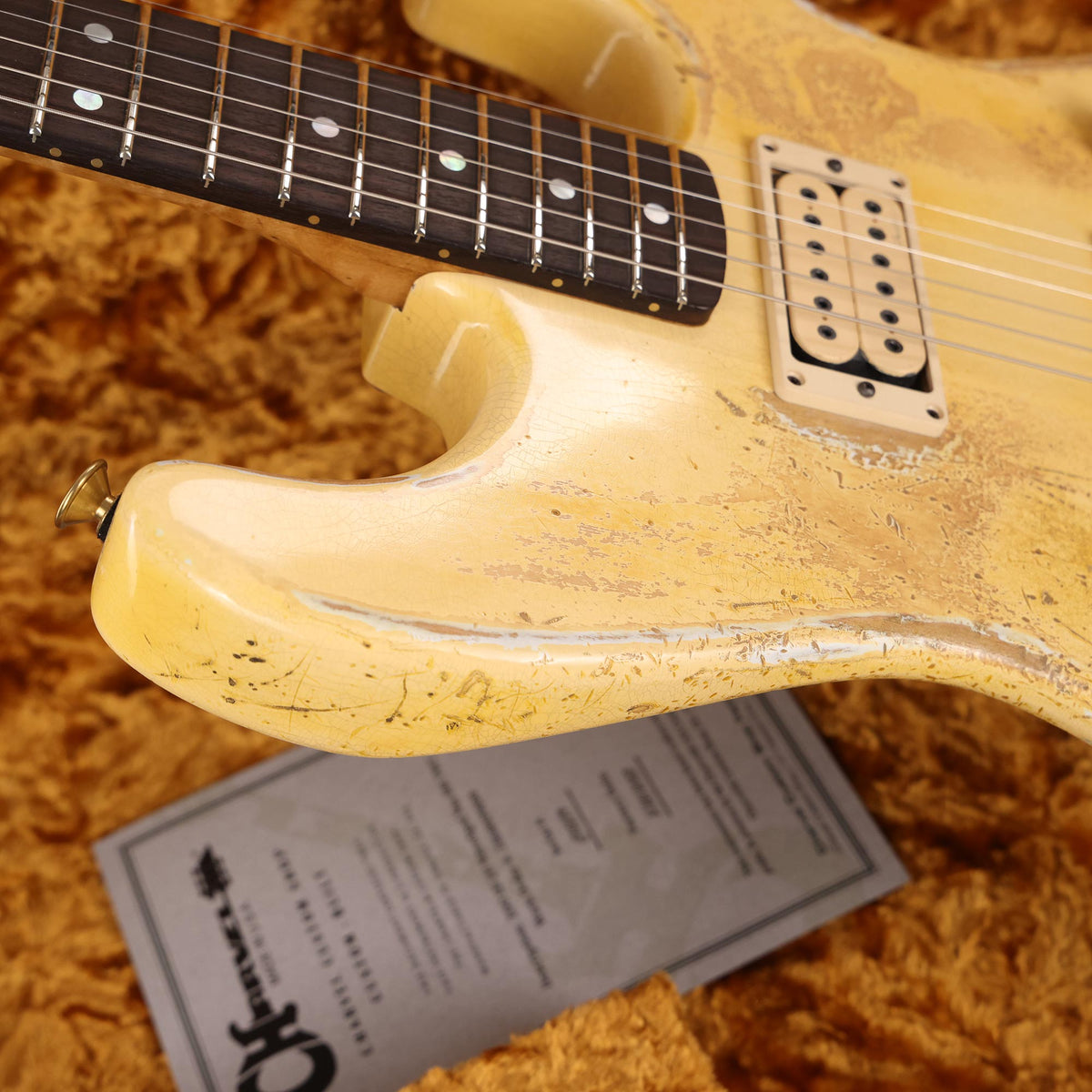 Charvel Custom Shop San Dimas Nitro Aged Vintage White — 7