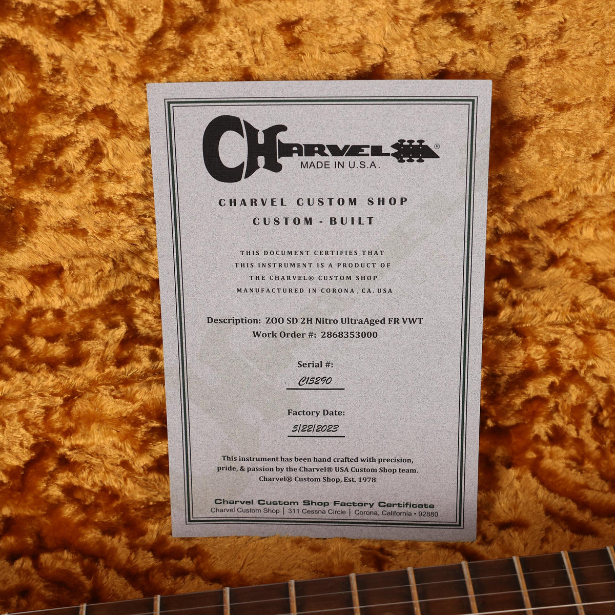 Charvel Custom Shop San Dimas Nitro Ultra Aged Vanilla Shake with Bare Knuckles — 11