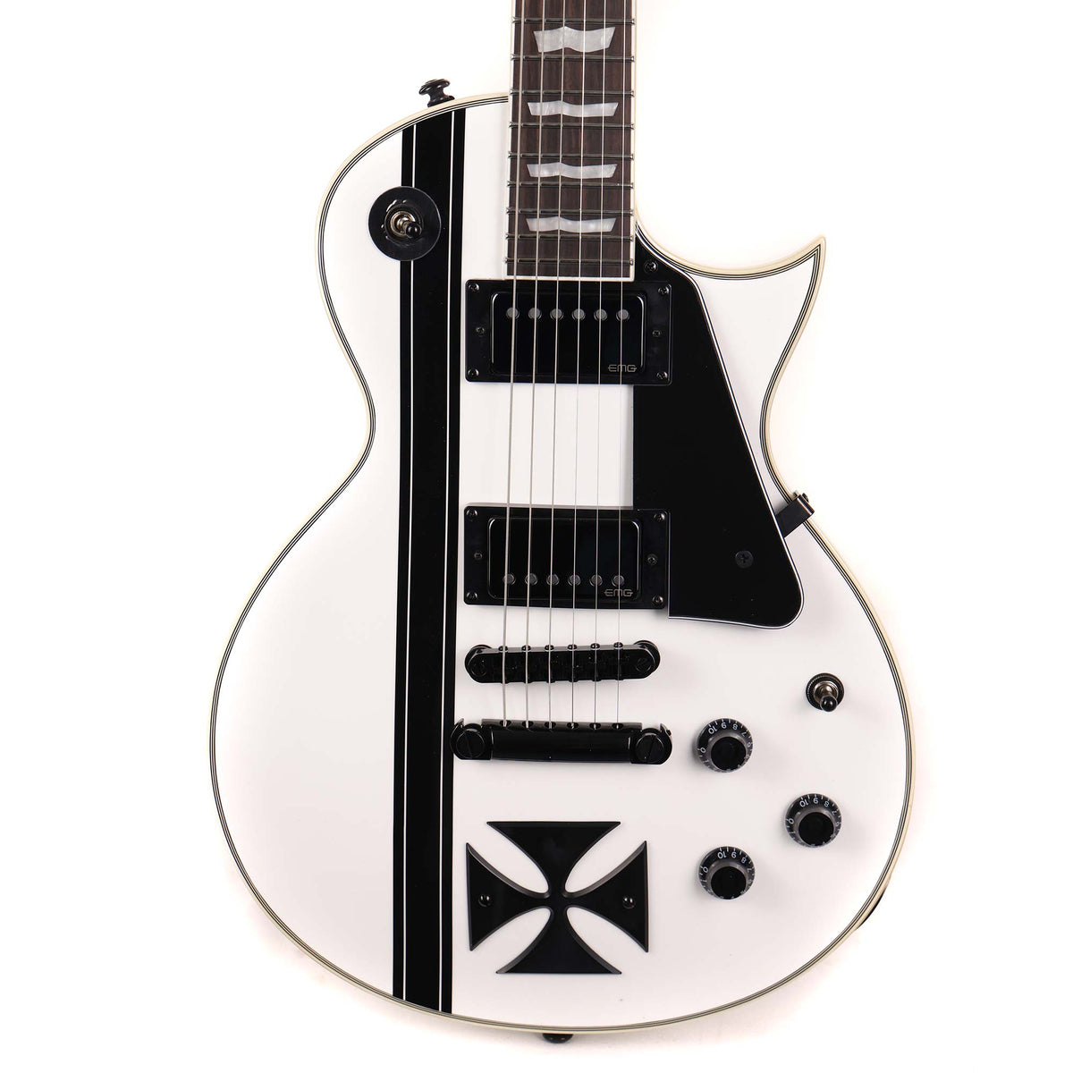 ESP LTD Iron Cross James Hetfield Signature Guitar Snow White — 1