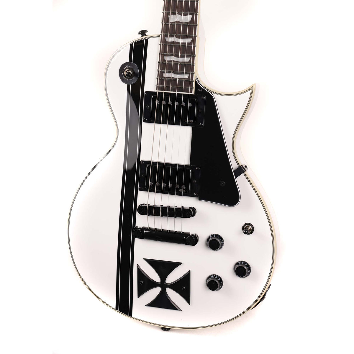 ESP LTD Iron Cross James Hetfield Signature Guitar Snow White — 5