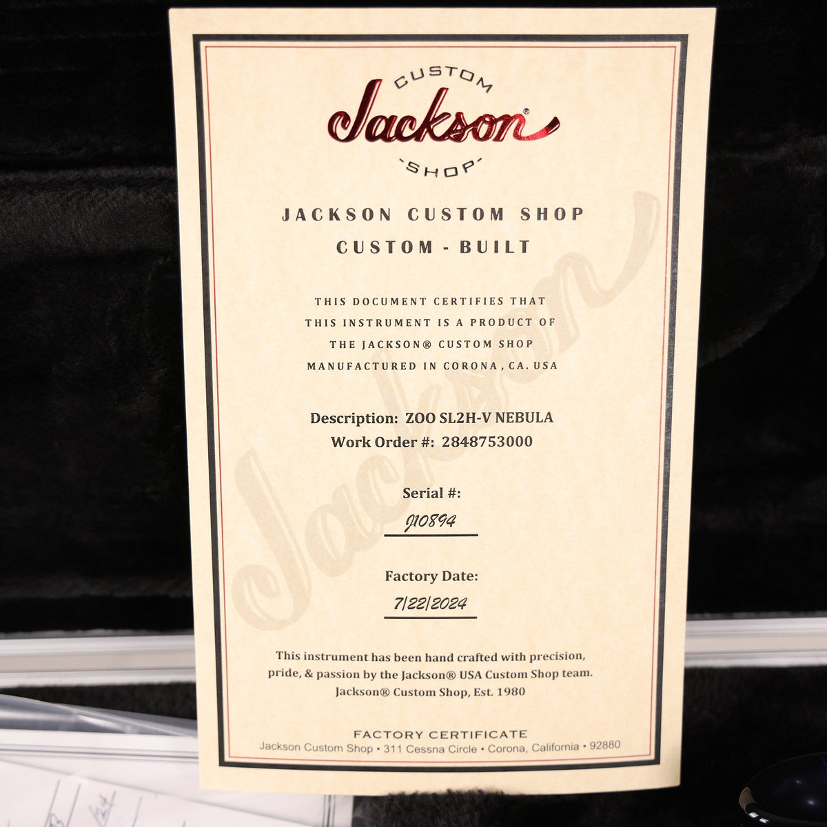 Jackson Custom Shop SL2H-V Soloist Nebula Music Zoo Exclusive — 7