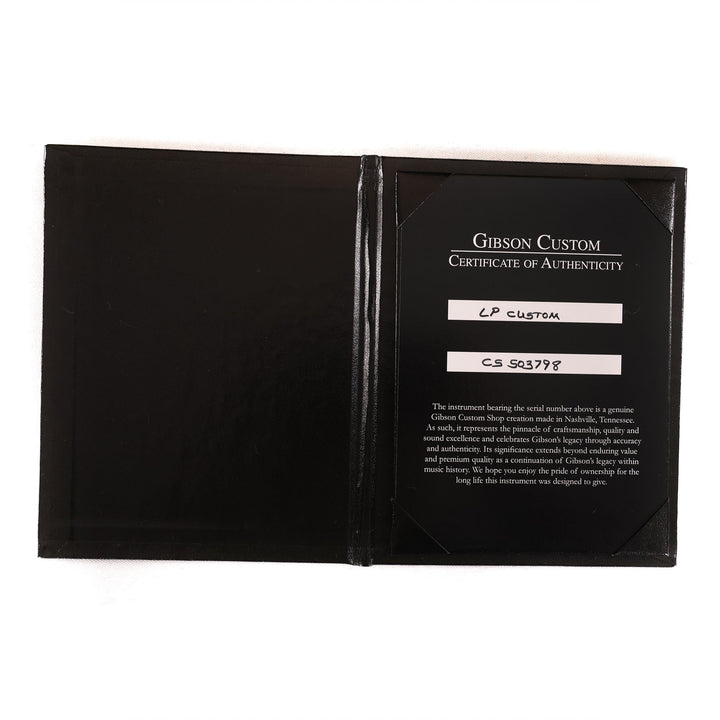 Gibson Custom Shop Les Paul Custom Alpine White