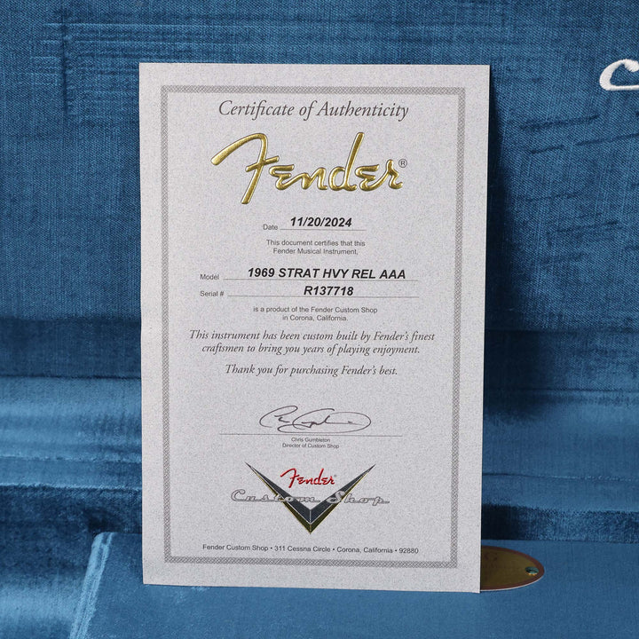 Fender Custom Shop 1969 Stratocaster Heavy Relic Frost White