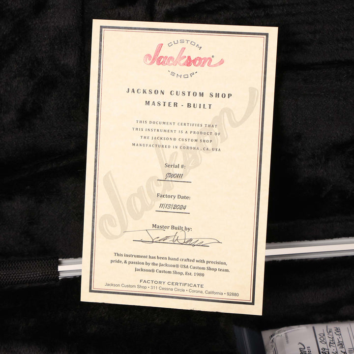 Jackson Custom Shop Soloist 2SC TL Vintage White Masterbuilt Metal Joe Williams