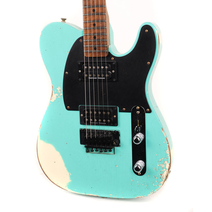 Fender Custom Shop ZF Telecaster Music Zoo Exclusive Heavy Relic Seafoam Green over Vanilla Shake