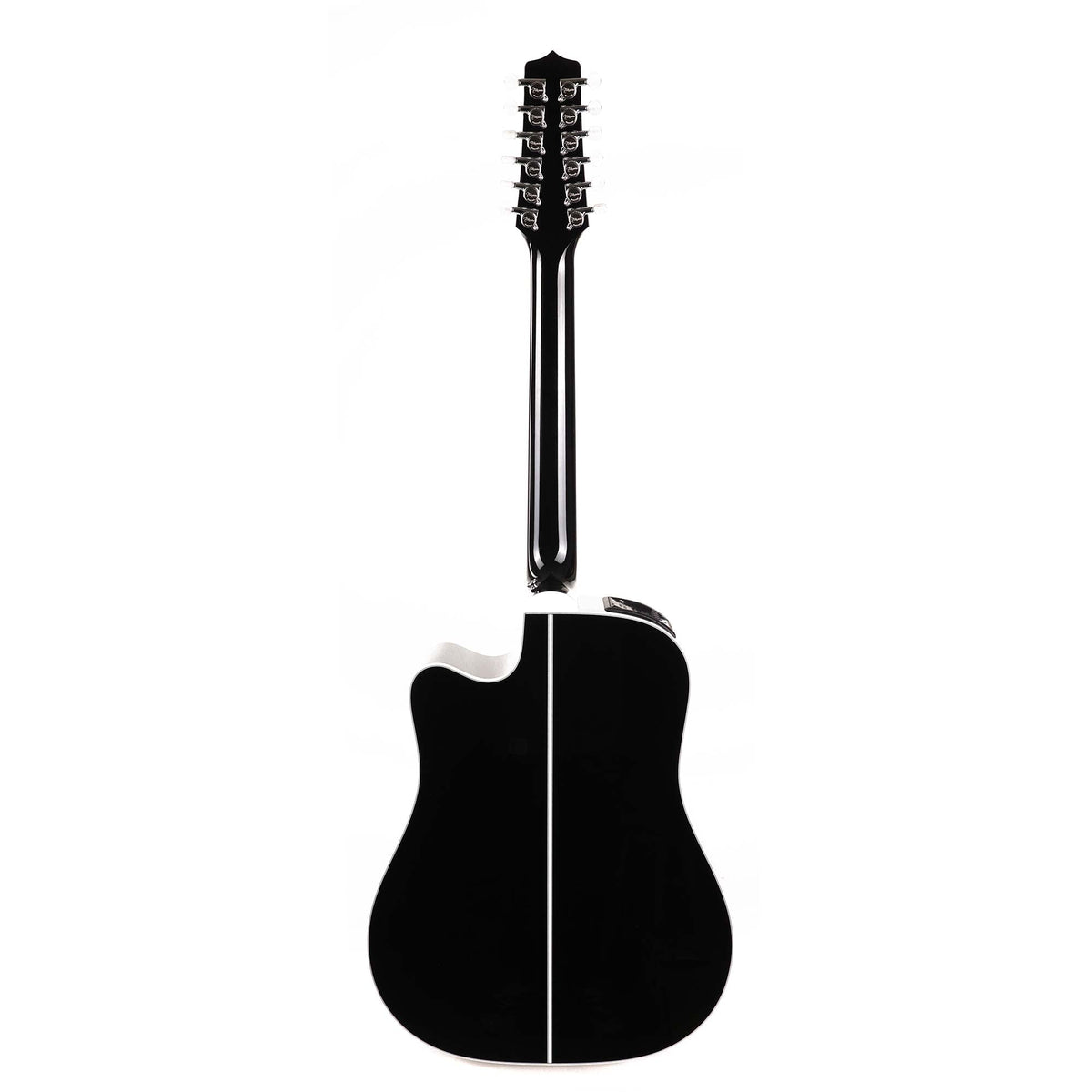 Takamine EF381DX 12-String Acoustic-Electric Gloss Black — 3