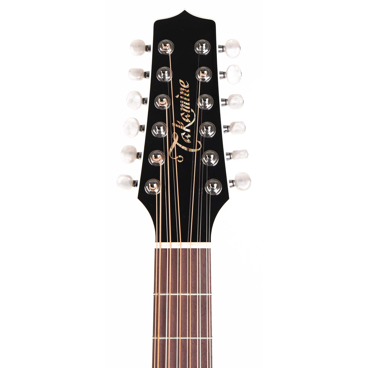 Takamine EF381DX 12-String Acoustic-Electric Gloss Black — 7