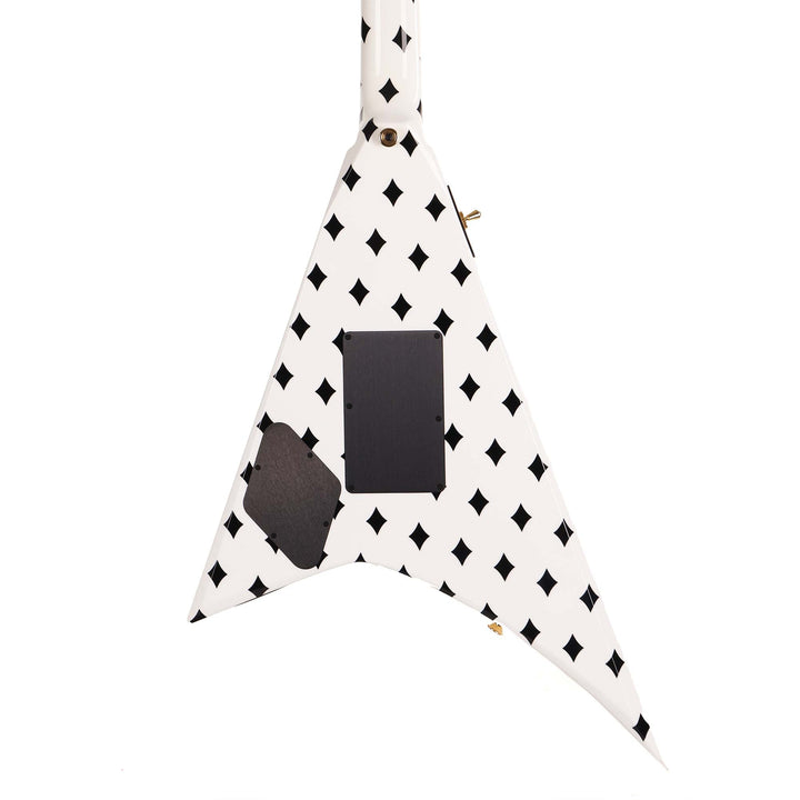 Jackson Custom Shop Randy Rhoads RR 1.5 Music Zoo Exclusive White with Black Diamonds