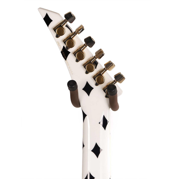 Jackson Custom Shop Randy Rhoads RR 1.5 Music Zoo Exclusive White with Black Diamonds