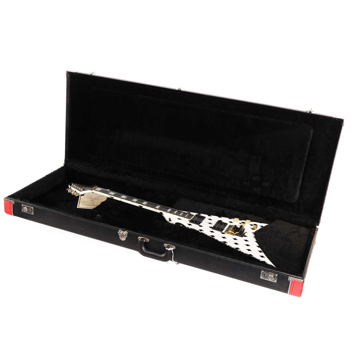 Jackson Custom Shop Randy Rhoads RR 1.5 Music Zoo Exclusive White with Black Diamonds — 17