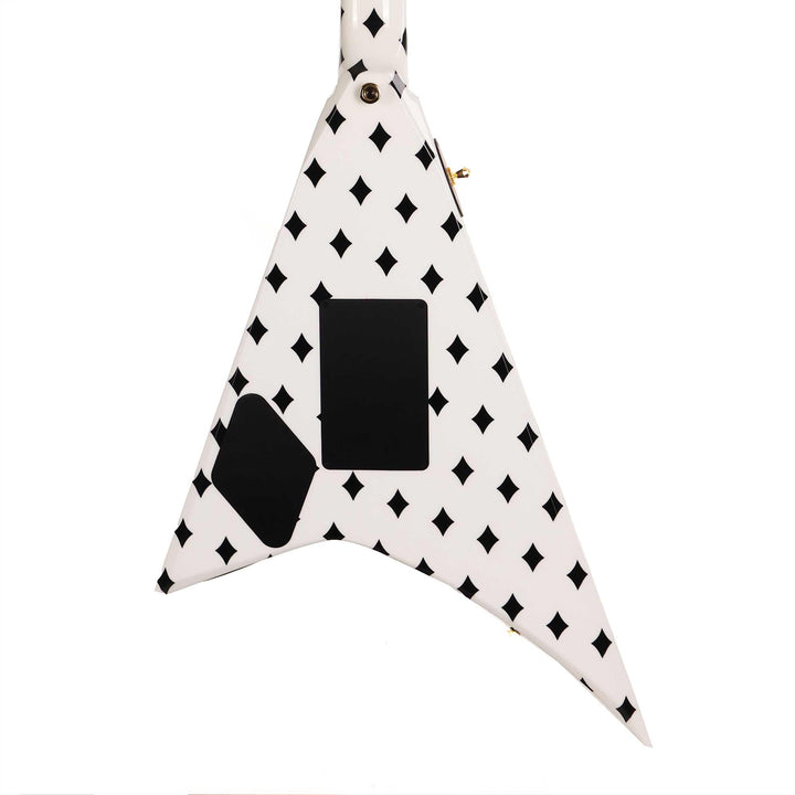 Jackson Custom Shop Randy Rhoads RR 1.5 Music Zoo Exclusive White with Black Diamonds