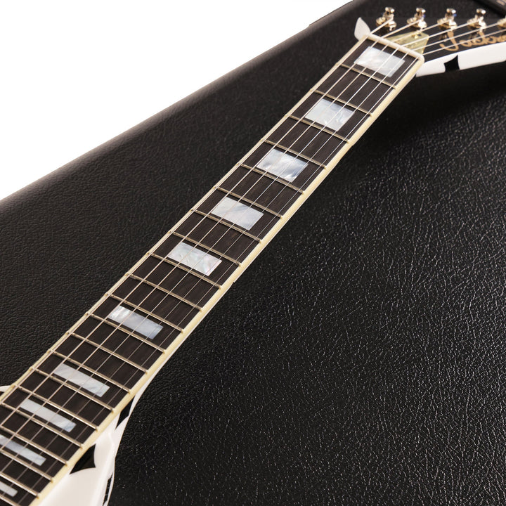 Jackson Custom Shop Randy Rhoads RR 1.5 Music Zoo Exclusive Brass Tremolo White with Black Diamonds