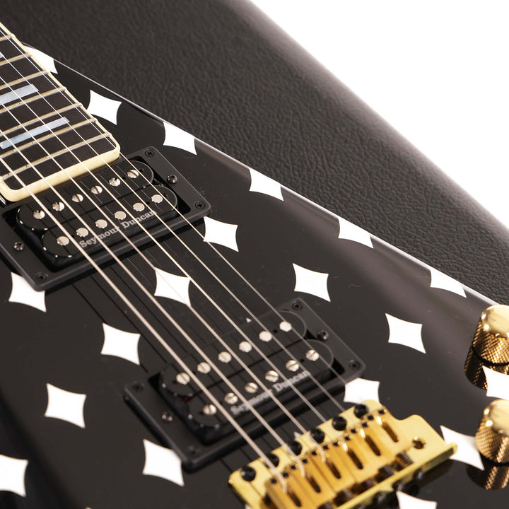 Jackson Custom Shop Randy Rhoads RR 1.5 Music Zoo Exclusive Black with White Diamonds