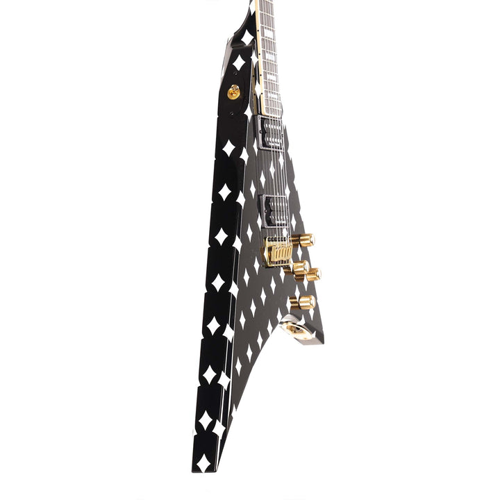 Jackson Custom Shop Randy Rhoads RR 1.5 Music Zoo Exclusive Black with White Diamonds