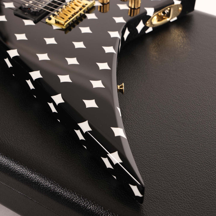 Jackson Custom Shop Randy Rhoads RR 1.5 Music Zoo Exclusive Black with White Diamonds