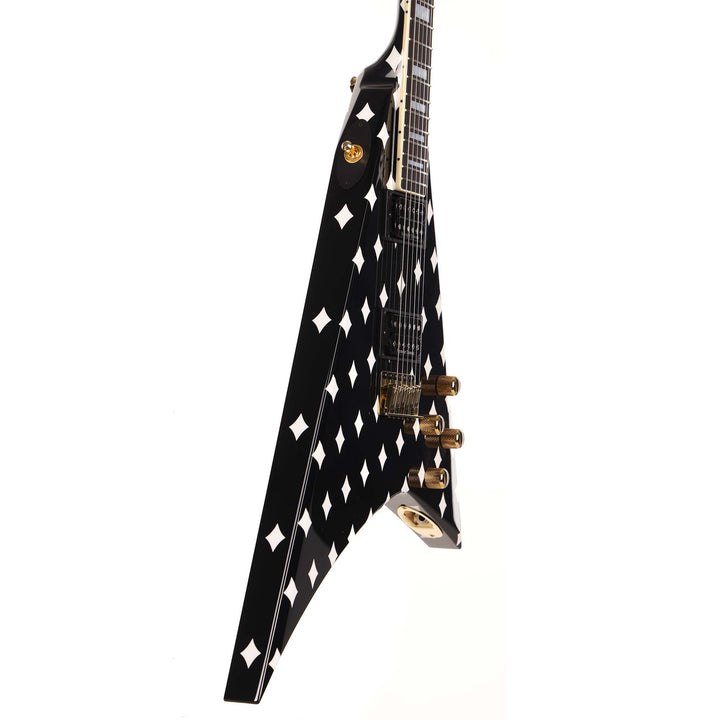 Jackson Custom Shop Randy Rhoads RR 1.5 Music Zoo Exclusive Black with White Diamonds