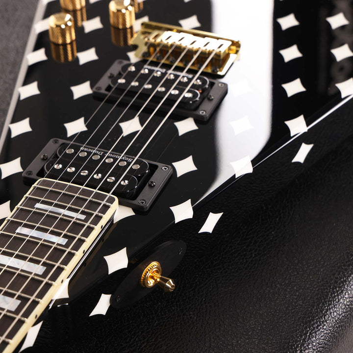 Jackson Custom Shop Randy Rhoads RR 1.5 Music Zoo Exclusive Black with White Diamonds