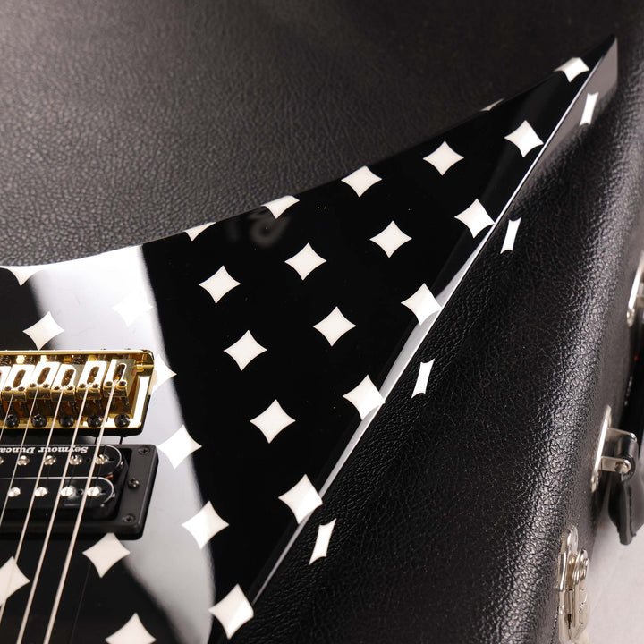 Jackson Custom Shop Randy Rhoads RR 1.5 Music Zoo Exclusive Black with White Diamonds