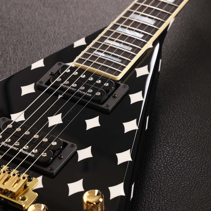 Jackson Custom Shop Randy Rhoads RR 1.5 Music Zoo Exclusive Black with White Diamonds