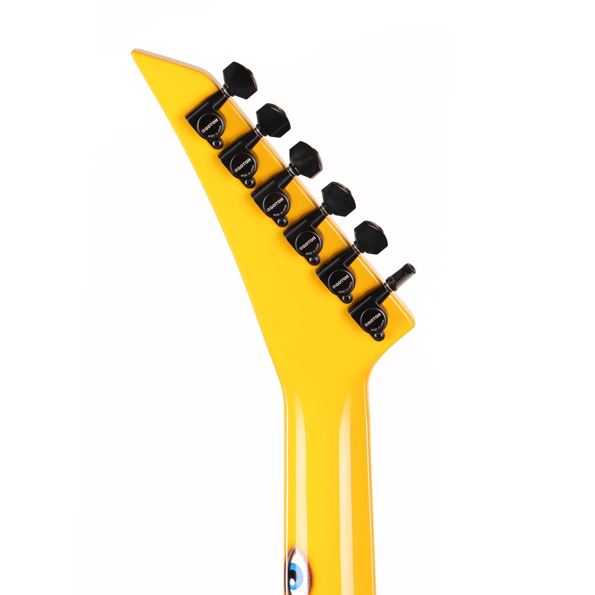 Jackson Custom Shop Soloist HSS FR Taxi Yellow with Eyes Graphic — 10