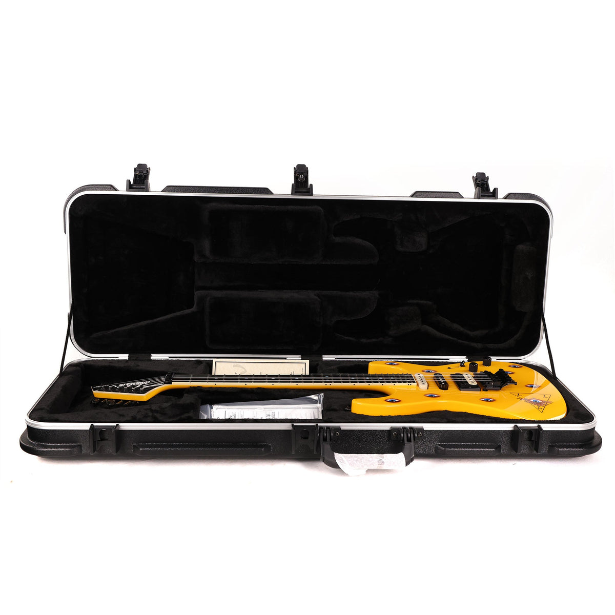 Jackson Custom Shop Soloist HSS FR Taxi Yellow with Eyes Graphic — 12