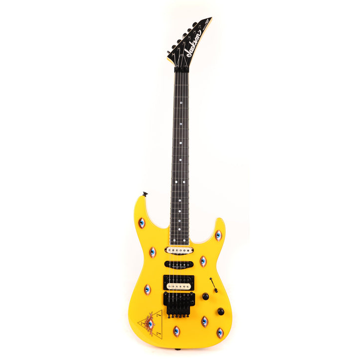 Jackson Custom Shop Soloist HSS FR Taxi Yellow with Eyes Graphic