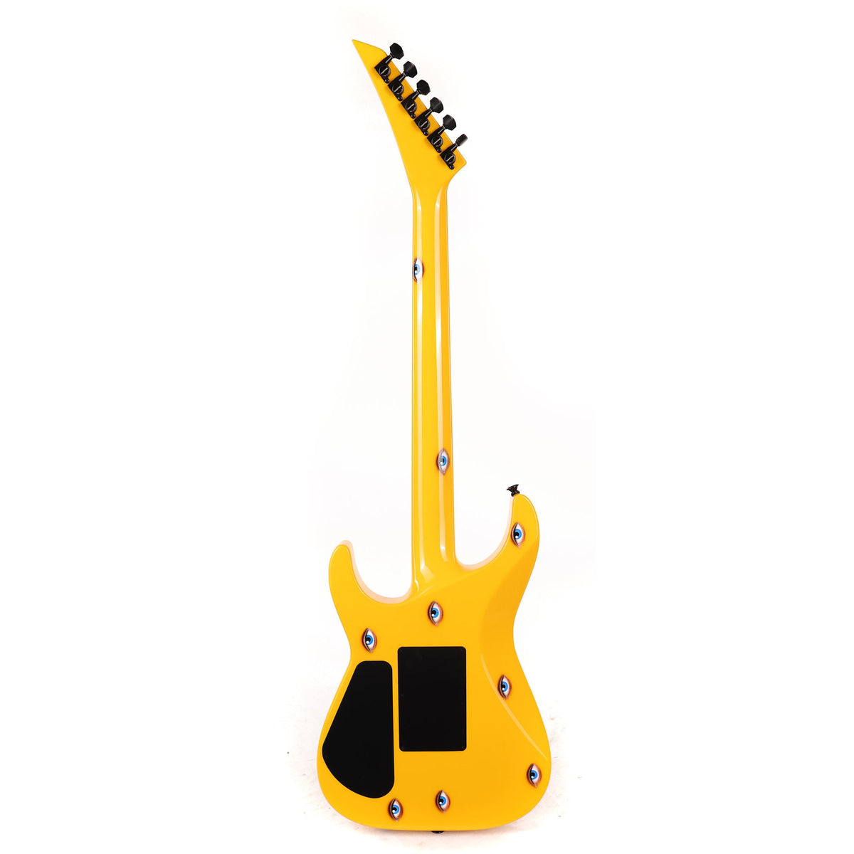 Jackson Custom Shop Soloist HSS FR Taxi Yellow with Eyes Graphic — 3