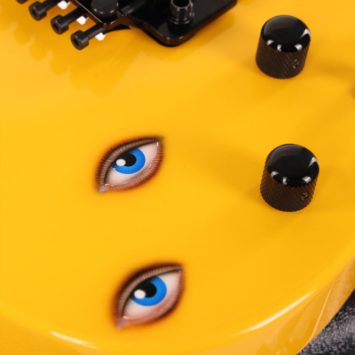 Jackson Custom Shop Soloist HSS FR Taxi Yellow with Eyes Graphic