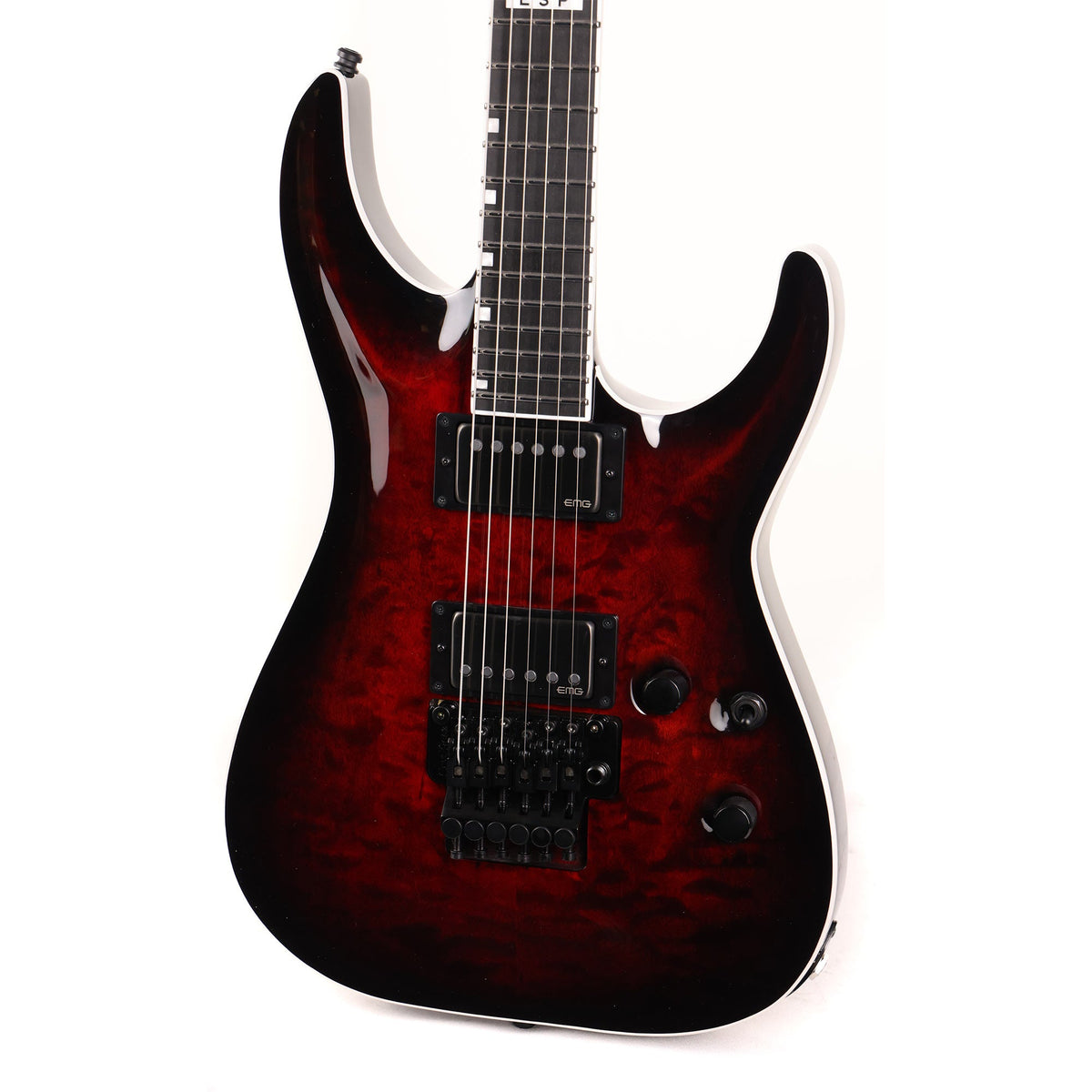 ESP E-II Horizon FR-II See-Thru Black Cherry Sunburst — 5