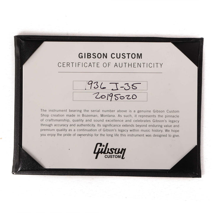 Gibson 1936 J-35 Acoustic Left-Handed Vintage Sunburst