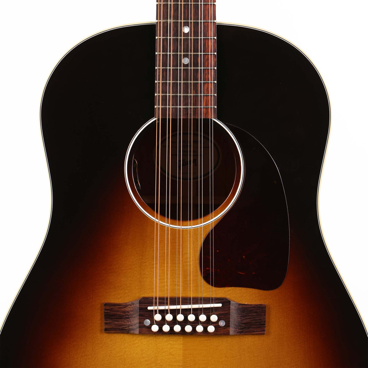 Gibson J-45 Standard 12-String Acoustic-Electric Vintage Sunburst — 4