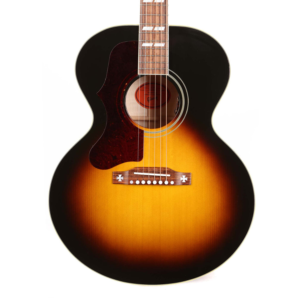 Gibson J-185 Original Acoustic-Electric Left-Handed Vintage Sunburst — 1