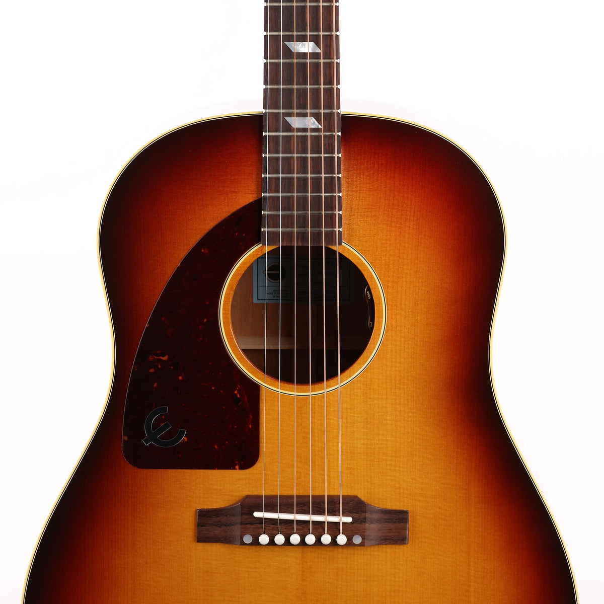 Epiphone USA Texan Acoustic-Electric Left-Handed Vintage Sunburst — 6