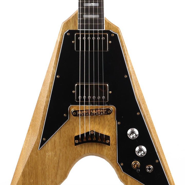 Dunable Asteroid Korina Natural Nitro Lacquer Black Pickguard 2021