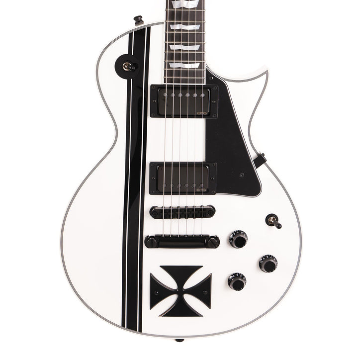 ESP Custom Shop Iron Cross James Hetfield Signature Snow White