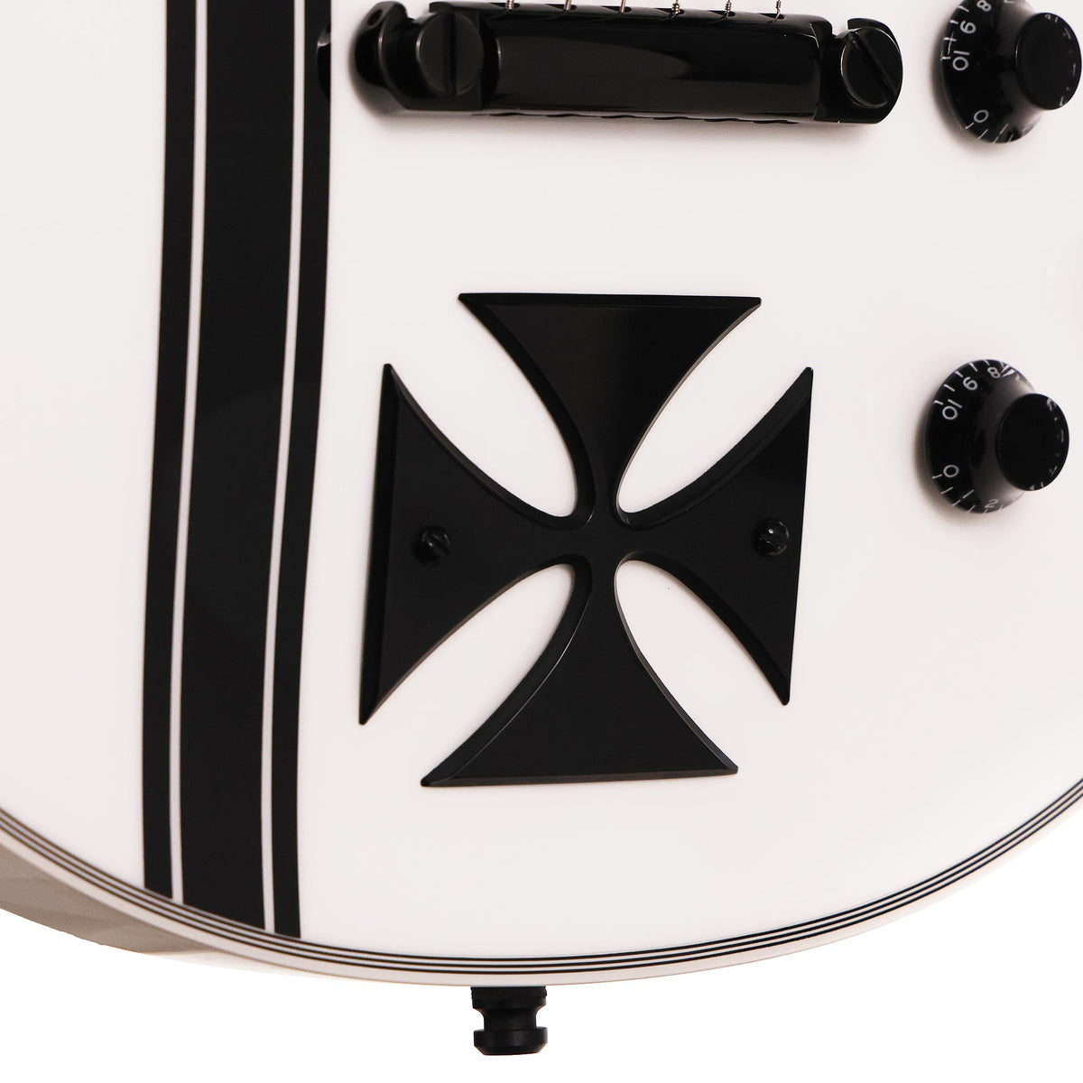 ESP Custom Shop Iron Cross James Hetfield Signature Snow White — 7