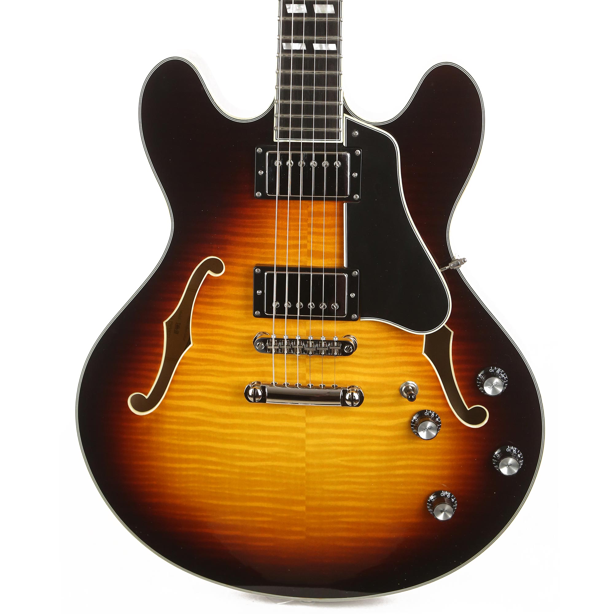 Eastman T486-SB Thinline Semi-Hollow Sunburst Used | The Music Zoo
