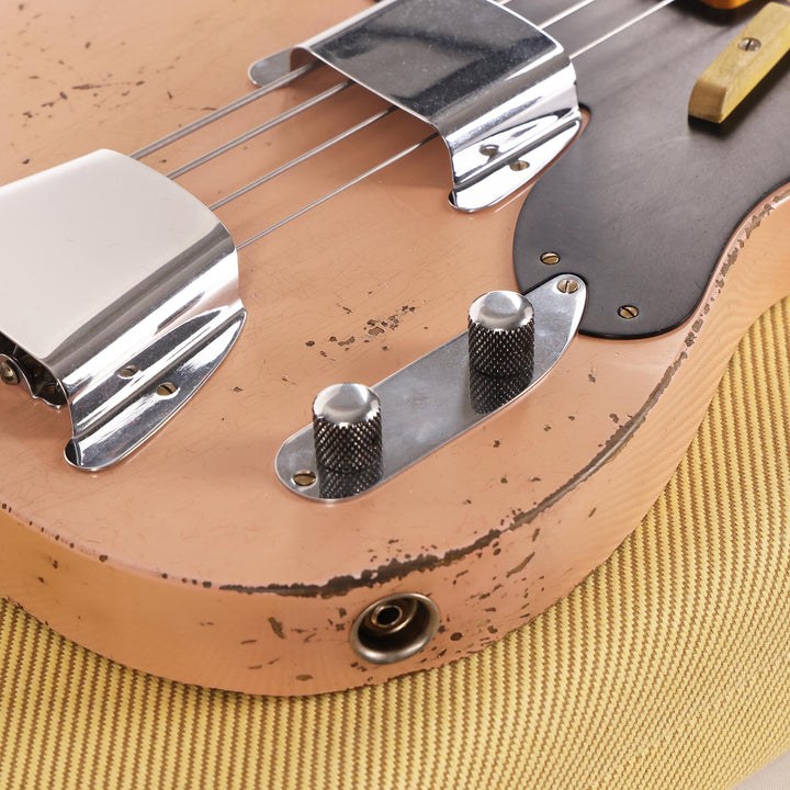 Fender Custom Shop 70th Anniversary 1951 Precision Bass Masterbuilt Andy Hicks Faded Aged Shell Pink