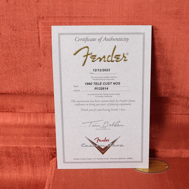 Fender Custom Shop 1960 Custom Telecaster NOS Lake Placid Blue