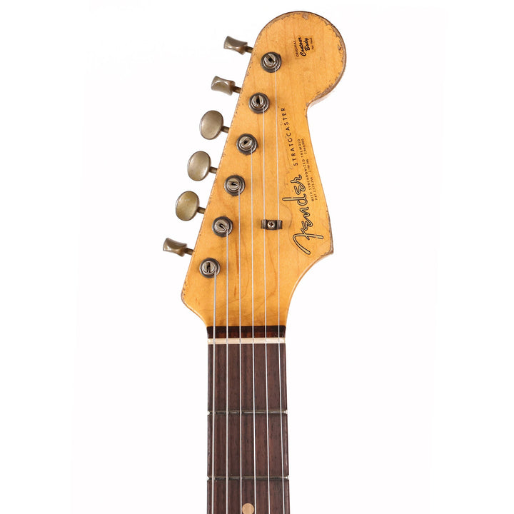 Fender Custom Shop 1963 Stratocaster Ultimate Relic Faded Shoreline Gold over Silver Masterbuilt Andy Hicks