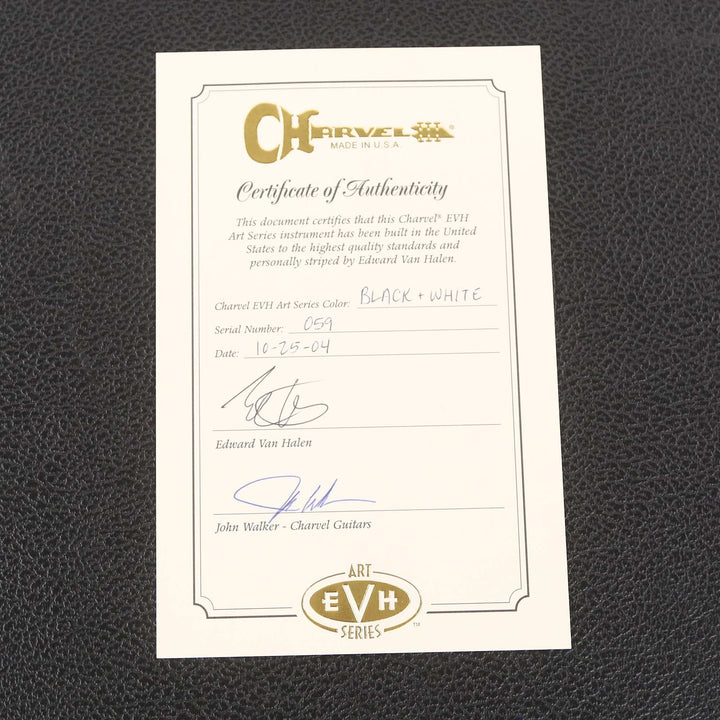 Charvel EVH Art Series Edmonton White and Black Stripes 2004