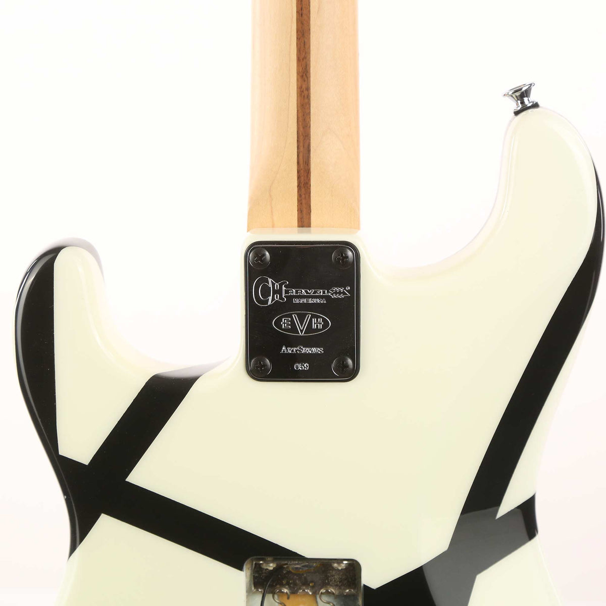 Charvel EVH Art Series Edmonton White and Black Stripes 2004 — 8