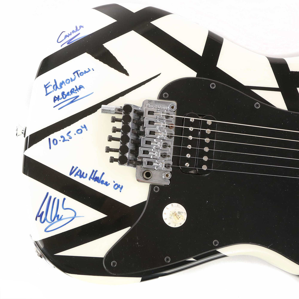 Charvel EVH Art Series Edmonton White and Black Stripes 2004 — 9