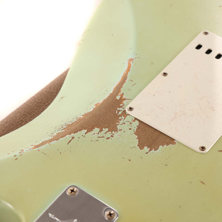 Fender Custom Shop 1961 Stratocaster Ultimate Relic Masterbuilt Dale Wilson Surf Green Matching Headstock