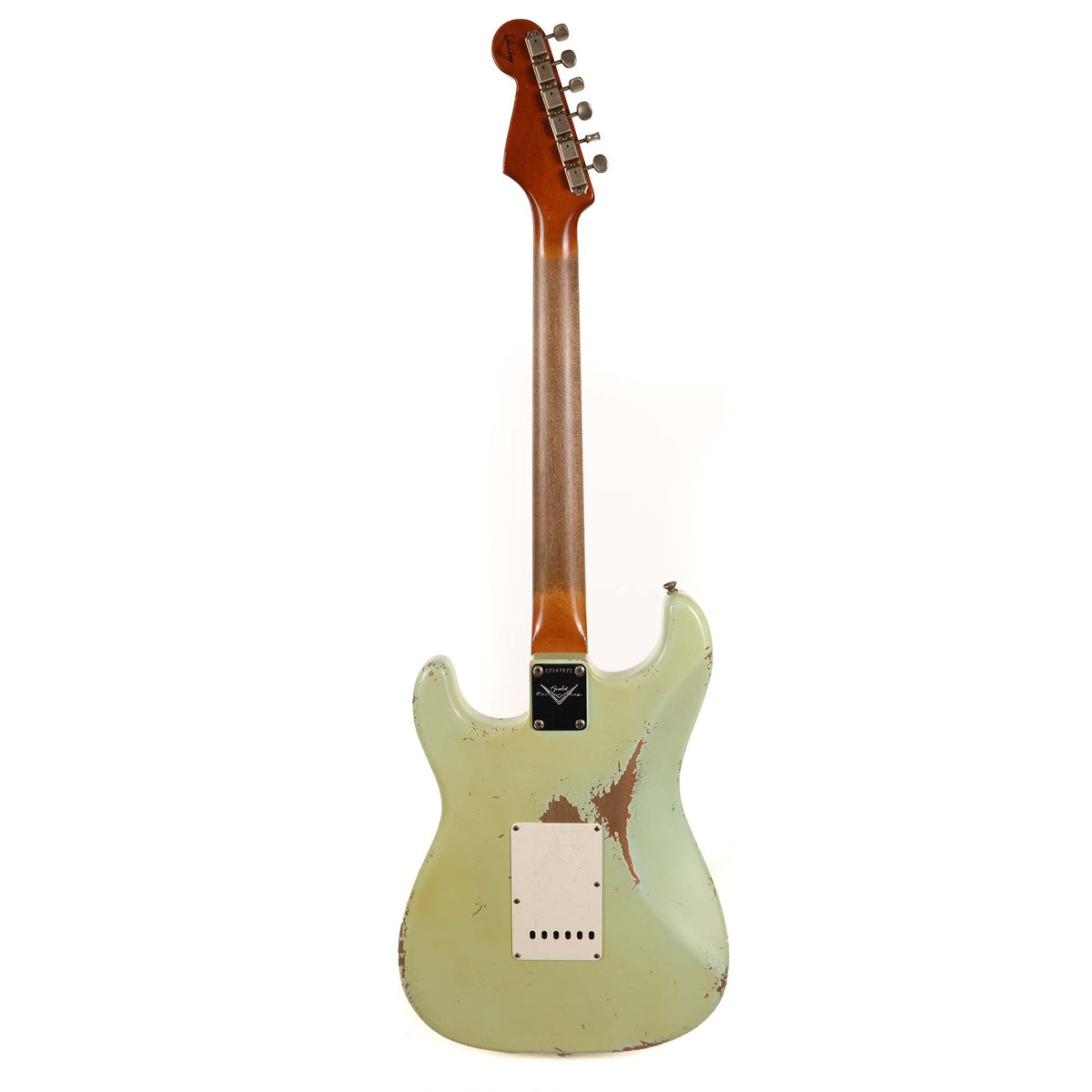 Fender Custom Shop 1961 Stratocaster Ultimate Relic Masterbuilt Dale Wilson Surf Green Matching Headstock — 3