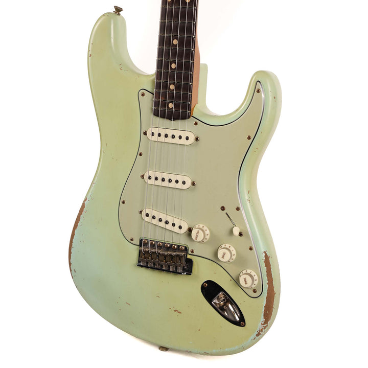 Fender Custom Shop 1961 Stratocaster Ultimate Relic Masterbuilt Dale Wilson Surf Green Matching Headstock