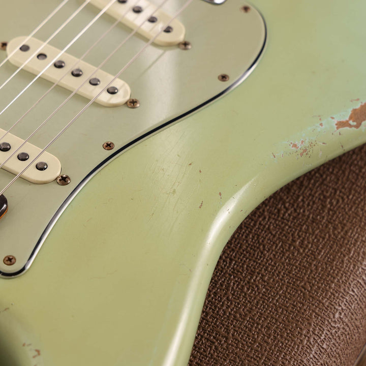 Fender Custom Shop 1961 Stratocaster Ultimate Relic Masterbuilt Dale Wilson Surf Green Matching Headstock