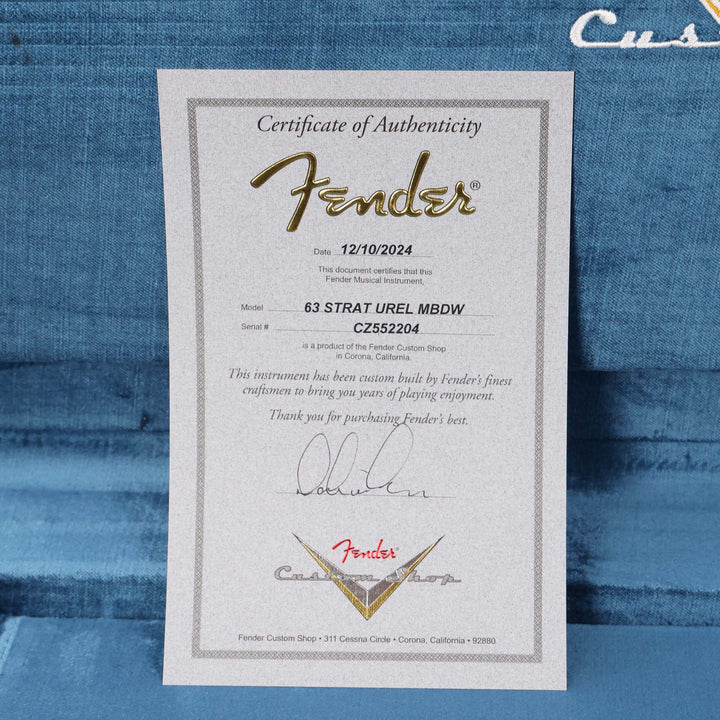 Fender Custom Shop 1963 Stratocaster Ultimate Relic Inca Silver Brazilian Rosewood Masterbuilt Dale Wilson